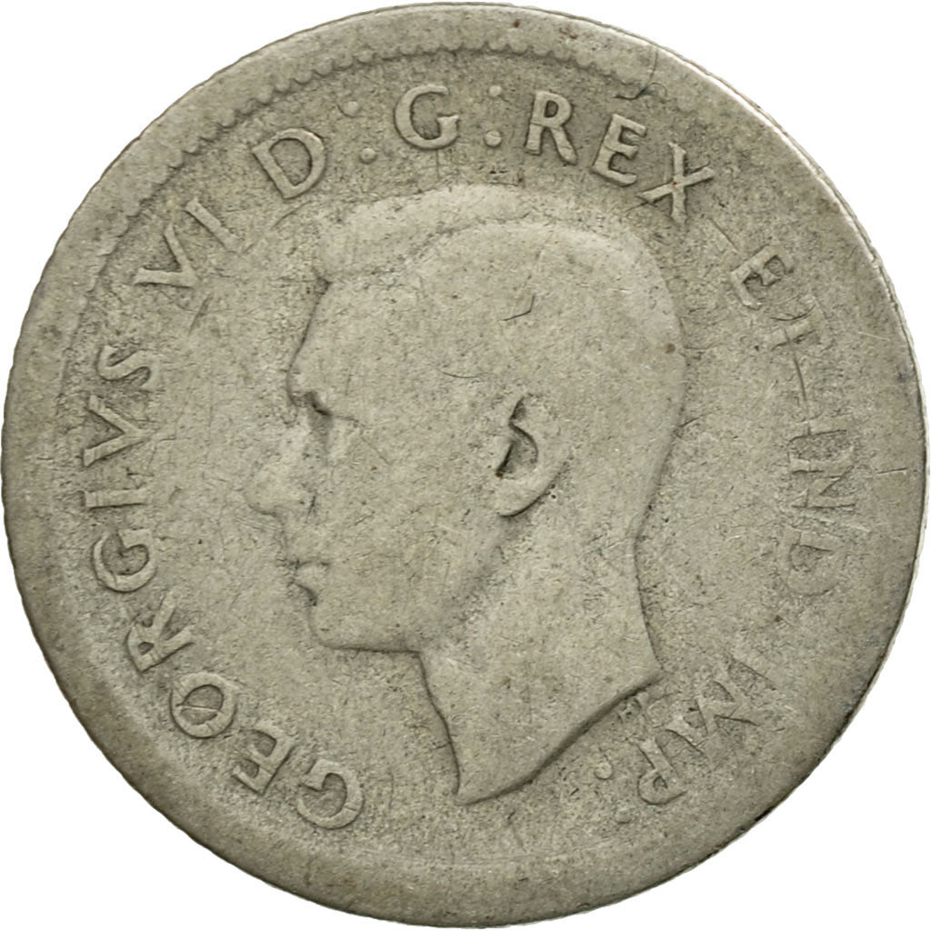 Coin, Canada, George VI, 10 Cents, 1939, Royal Canadian Mint, Ottawa, VF(20-25)