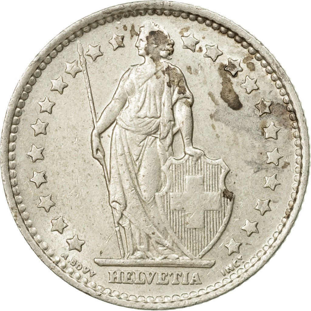 Coin, Switzerland, Franc, 1966, Bern, AU(50-53), Silver, KM:24