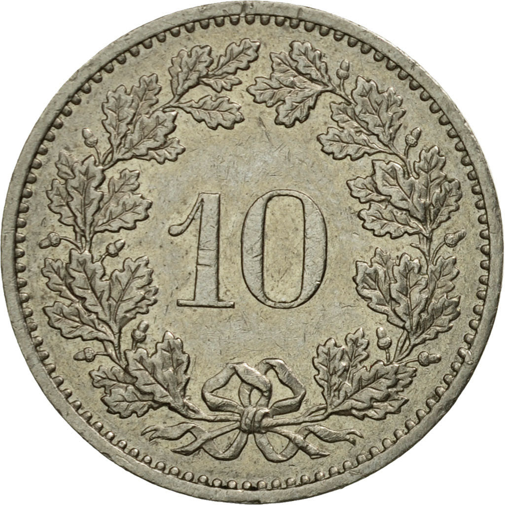 Coin, Switzerland, 10 Rappen, 1983, Bern, AU(50-53), Copper-nickel, KM:27