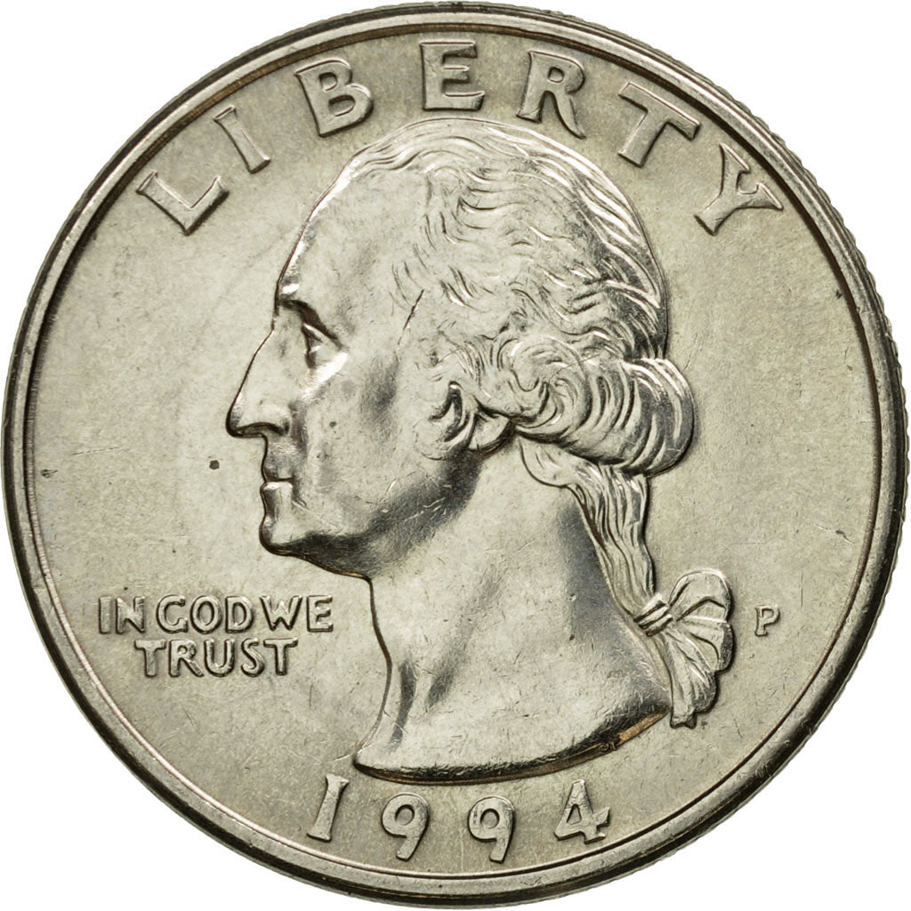 Coin, United States, Washington Quarter, Quarter, 1994, U.S. Mint, Philadelphia