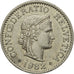 Münze, Schweiz, 10 Rappen, 1982, Bern, VZ, Copper-nickel, KM:27