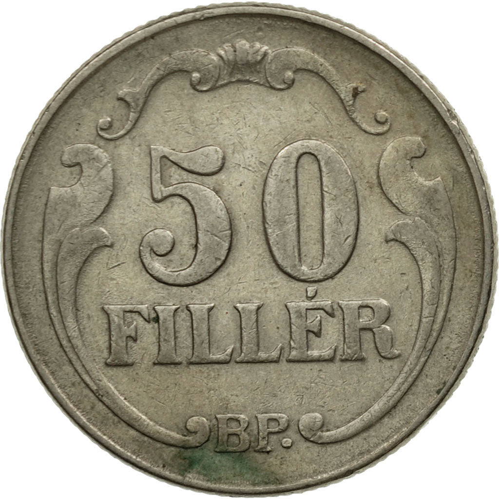 Coin, Hungary, 50 Fillér, 1926, Budapest, EF(40-45), Copper-nickel, KM:509