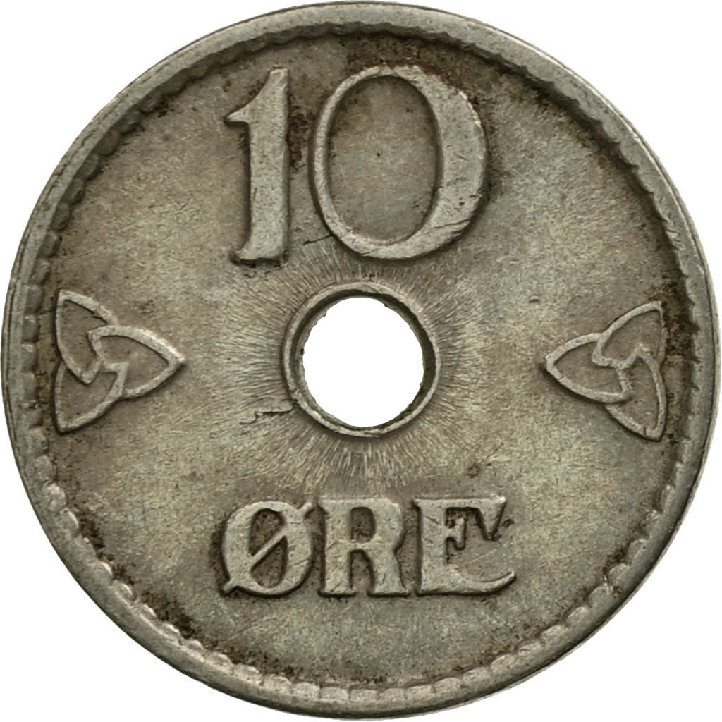 Coin, Norway, Haakon VII, 10 Öre, 1949, EF(40-45), Copper-nickel, KM:383
