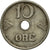 Moneta, Norvegia, Haakon VII, 10 Öre, 1949, BB, Rame-nichel, KM:383