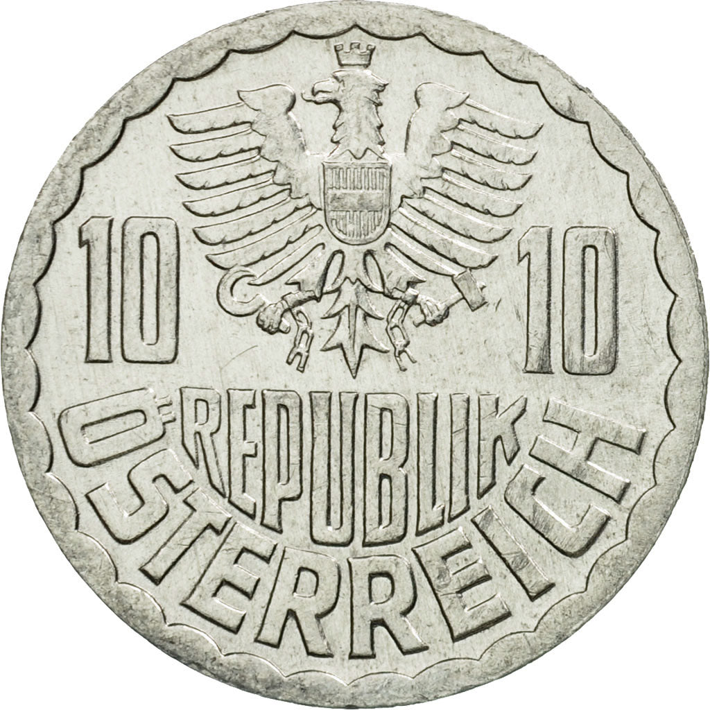 Coin, Austria, 10 Groschen, 1991, Vienna, EF(40-45), Aluminum, KM:2878