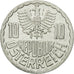 Coin, Austria, 10 Groschen, 1991, Vienna, EF(40-45), Aluminum, KM:2878