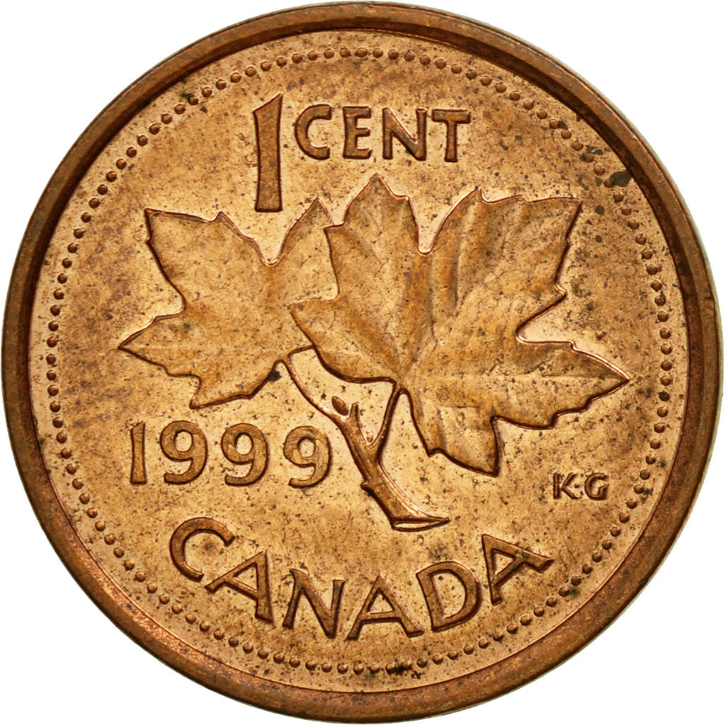 Coin, Canada, Elizabeth II, Cent, 1999, Royal Canadian Mint, Ottawa, EF(40-45)