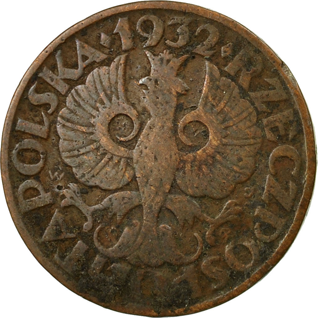 Münze, Polen, 2 Grosze, 1932, Warsaw, S, Bronze, KM:9a