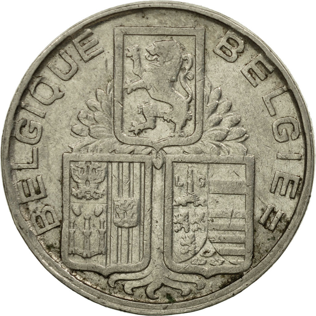 Coin, Belgium, 5 Francs, 5 Frank, 1938, EF(40-45), Nickel, KM:116.1