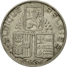 Coin, Belgium, 5 Francs, 5 Frank, 1938, EF(40-45), Nickel, KM:116.1