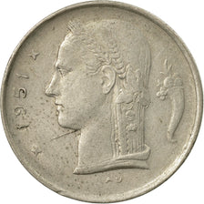 Coin, Belgium, Franc, 1951, EF(40-45), Copper-nickel, KM:143.1