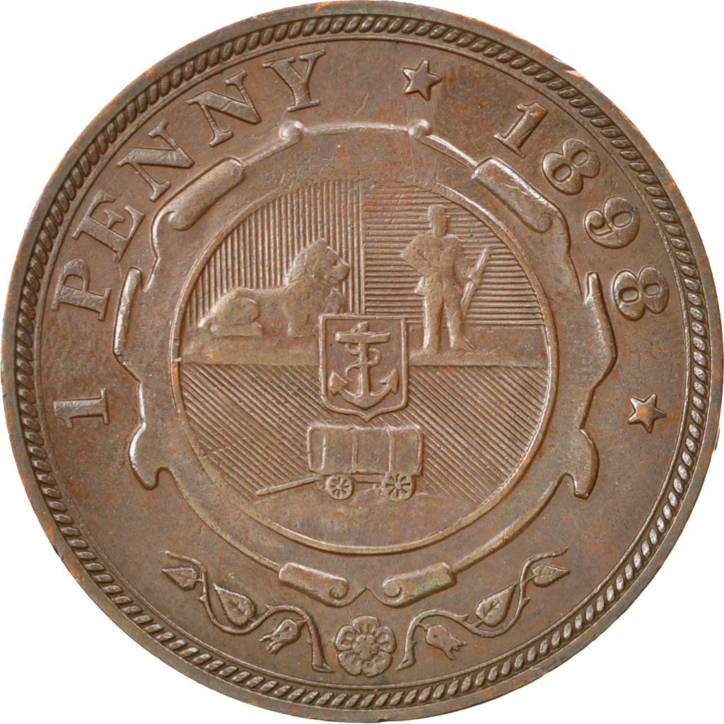 Moneta, Sudafrica, Penny, 1898, SPL-, Bronzo, KM:2