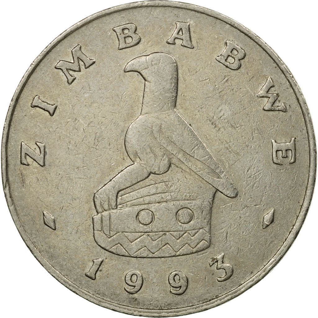 Coin, Zimbabwe, Dollar, 1993, EF(40-45), Copper-nickel, KM:6
