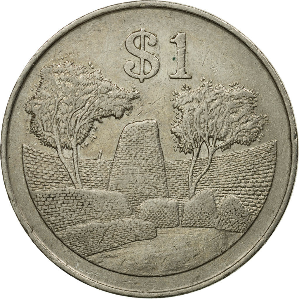 Coin, Zimbabwe, Dollar, 1993, EF(40-45), Copper-nickel, KM:6