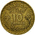 Coin, Morocco, Mohammed V, 10 Francs, 1951, Paris, EF(40-45), Aluminum-Bronze