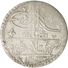 Munten, Turkije, Selim III, Yuzluk, 1801, Islambul, FR+, Zilver, KM:507