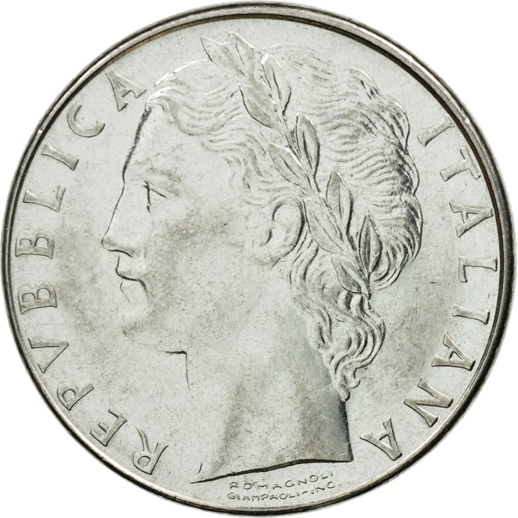 Coin, Italy, 100 Lire, 1988, Rome, AU(55-58), Stainless Steel, KM:96.1