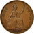 Moneta, Wielka Brytania, George VI, Penny, 1945, VF(30-35), Bronze, KM:845