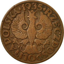 Coin, Poland, 5 Groszy, 1935, Warsaw, EF(40-45), Bronze, KM:10a