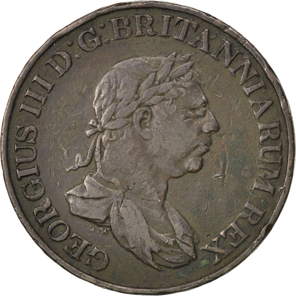 Moneda, Ceilán, 2 Stivers, 1815, MBC, Cobre, KM:82.1