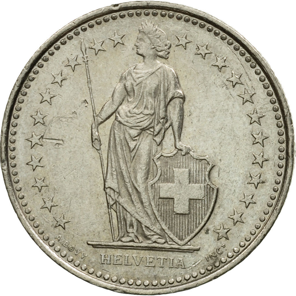 Munten, Zwitserland, 1/2 Franc, 1987, Bern, ZF, Copper-nickel, KM:23a.3
