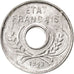 FRENCH INDO-CHINA, 5 Cents, 1943, Paris, KM #27, MS(63), Aluminum, Lecompte...
