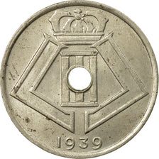 Coin, Belgium, 25 Centimes, 1939, EF(40-45), Nickel-brass, KM:114.1