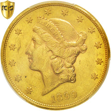 UNITED STATES, Liberty Head, $20, Double Eagle, 1899, U.S. Mint, KM #74.3,...