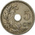 Munten, België, 5 Centimes, 1905, FR+, Copper-nickel, KM:54