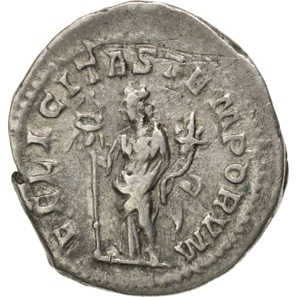 Munten, Macrinus, Denarius, ZF+, Zilver, RIC:60b
