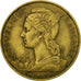 Coin, Réunion, 20 Francs, 1955, EF(40-45), Aluminum-Bronze, KM:11