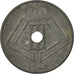 Moneta, Belgia, 25 Centimes, 1946, EF(40-45), Cynk, KM:132