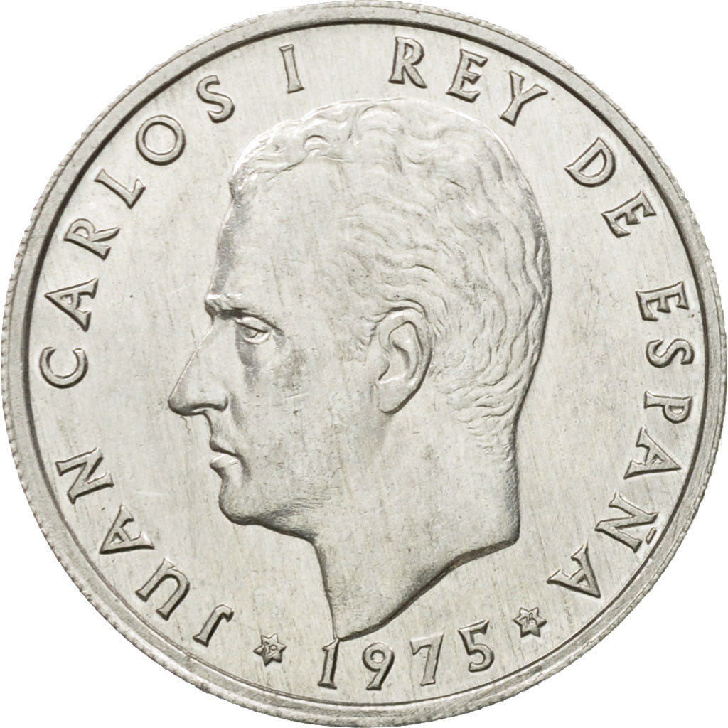 Coin, Spain, Juan Carlos I, 50 Centimos, 1975, EF(40-45), Copper-nickel, KM:805
