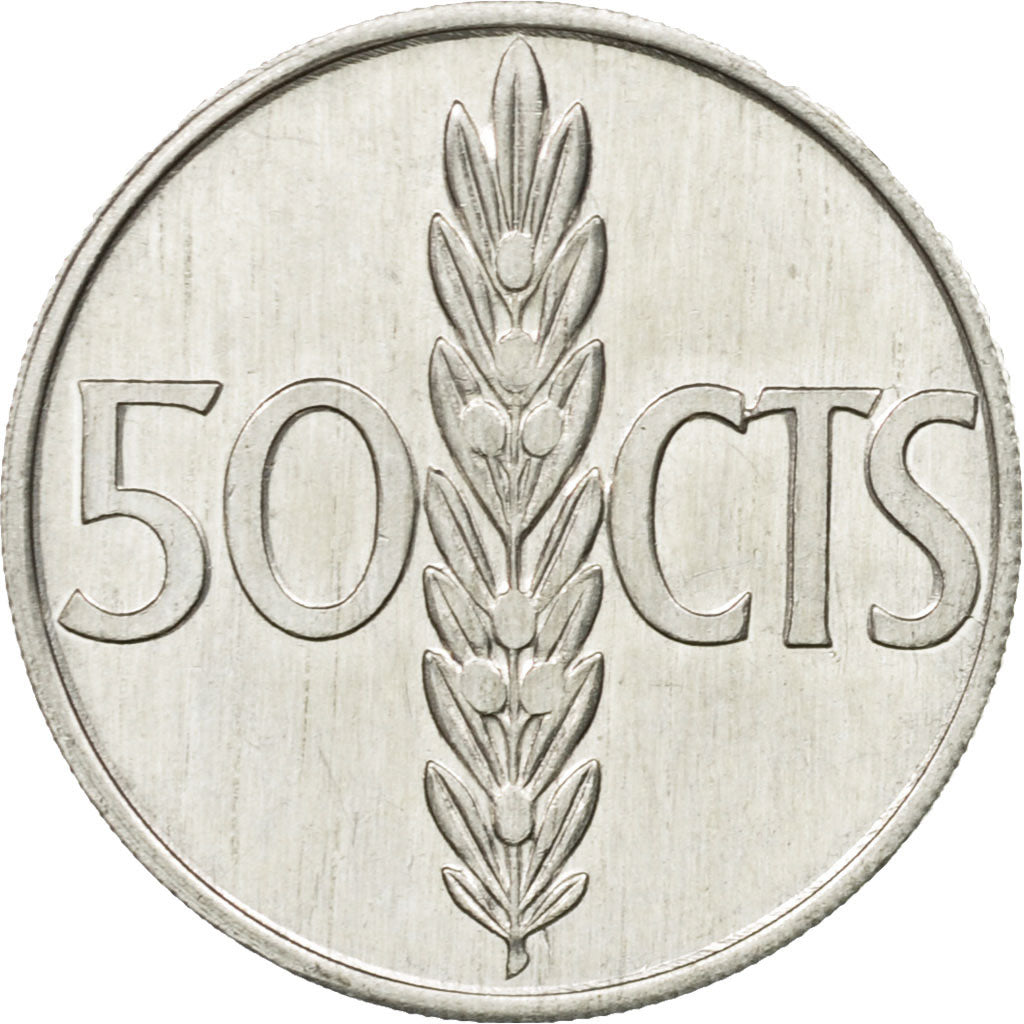 Coin, Spain, Juan Carlos I, 50 Centimos, 1975, EF(40-45), Copper-nickel, KM:805