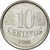 Coin, Brazil, 10 Centavos, 1996, EF(40-45), Stainless Steel, KM:633