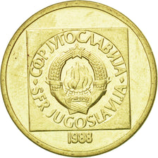 Coin, Yugoslavia, 50 Dinara, 1988, AU(55-58), Brass, KM:133