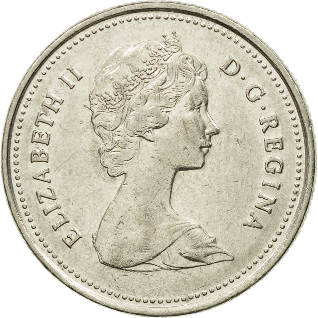 Coin, Canada, Elizabeth II, 25 Cents, 1982, Royal Canadian Mint, Ottawa