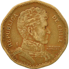 Coin, Chile, 50 Pesos, 1981, EF(40-45), Aluminum-Bronze, KM:219.1