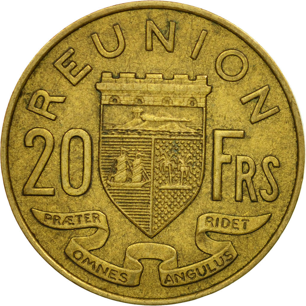 Coin, Réunion, 20 Francs, 1960, EF(40-45), Aluminum-Bronze, KM:11