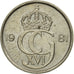 Coin, Sweden, Carl XVI Gustaf, 10 Öre, 1981, EF(40-45), Copper-nickel, KM:850