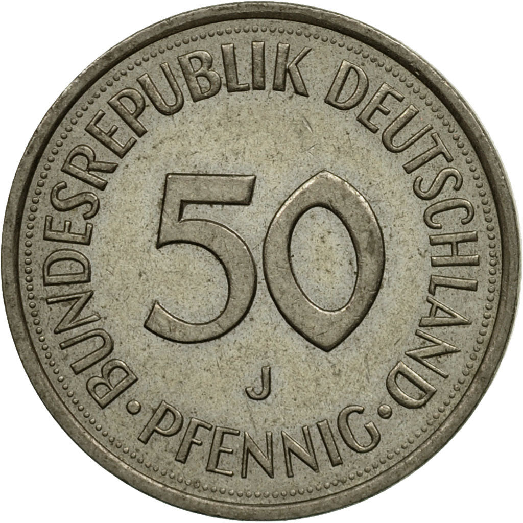 Münze, Bundesrepublik Deutschland, 50 Pfennig, 1976, Hambourg, SS