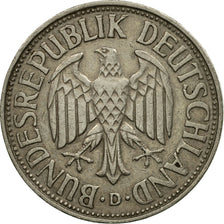 Coin, GERMANY - FEDERAL REPUBLIC, Mark, 1955, Munich, EF(40-45), Copper-nickel