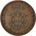 PORTUGAL, 5 Reis, 1875, KM #513, VF(30-35), Copper, 6.68