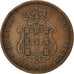 PORTUGAL, 5 Reis, 1868, KM #513, EF(40-45), Copper, 6.56
