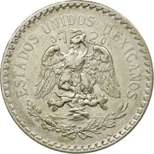 Coin, Mexico, Peso, 1922, Mexico City, AU(50-53), Silver, KM:455