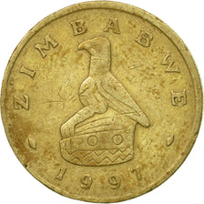 Monnaie, Zimbabwe, 2 Dollars, 1997, TTB, Laiton, KM:12