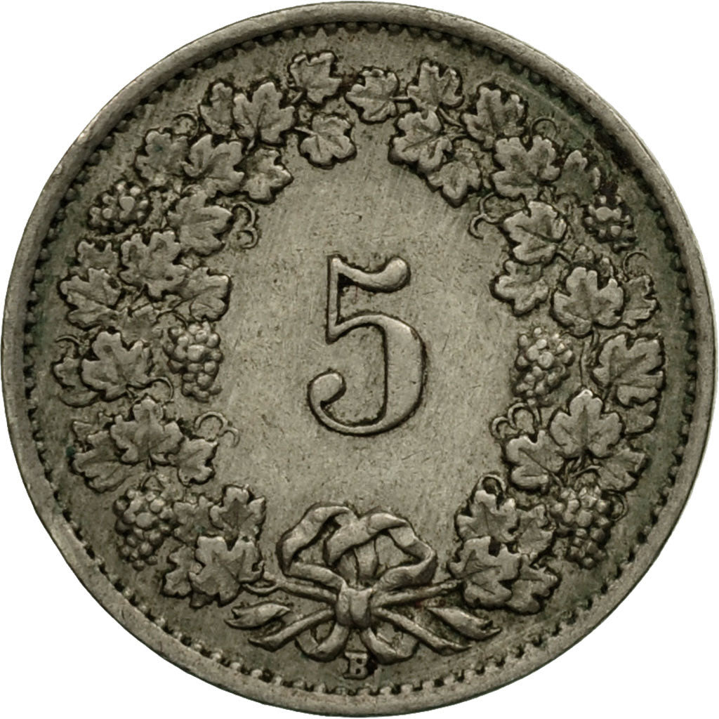 Coin, Switzerland, 5 Rappen, 1946, Bern, EF(40-45), Copper-nickel, KM:26