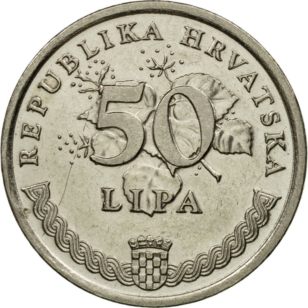 Coin, Croatia, 50 Lipa, 1995, EF(40-45), Nickel plated steel, KM:8
