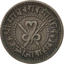 INDIA-PRINCELY STATES, 1/4 Anna, 1896, KM #169, VF(30-35), Copper, 8.38