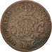 PORTUGAL, 5 Reis, V, 1813, KM #346, VF(30-35), Copper, 6.10
